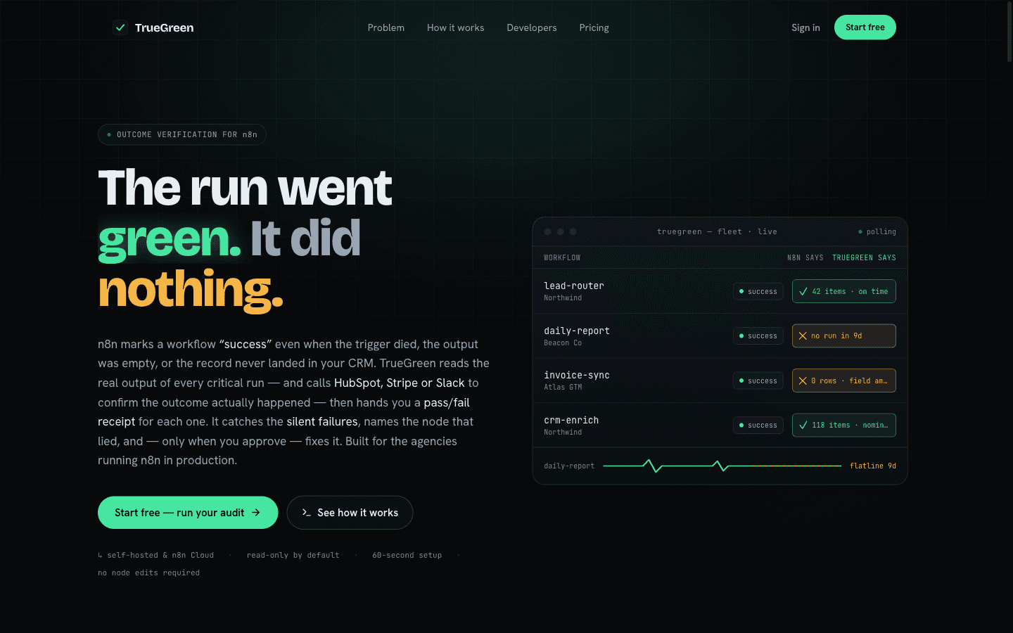 TrueGreen homepage